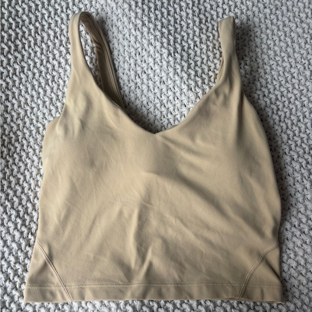 Lululemon Yellow Crop Athletic Top
